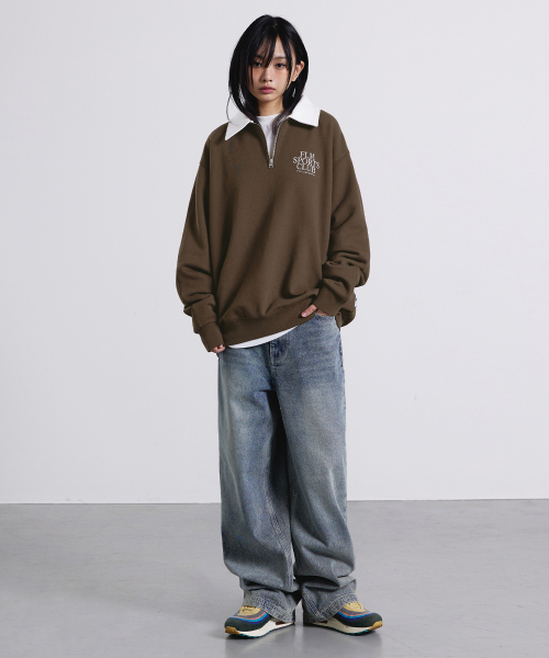 F.ILLUMINATE(フィルミネイト)の「FLMスポーツクラブスウェットシャツ-ブラウン(ポロシャツ・レディース・その他・SMALL/MEDIUM/LARGE)」の4枚目の写真