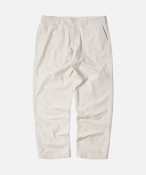 FRIZMWORKS(フリズムワークス)の「BACKSATIN FATIGUE PANTS _ CREAM(その他パンツ・メンズ・その他・LARGE/X-LARGE/SMALL/MEDIUM)」の1枚目の写真