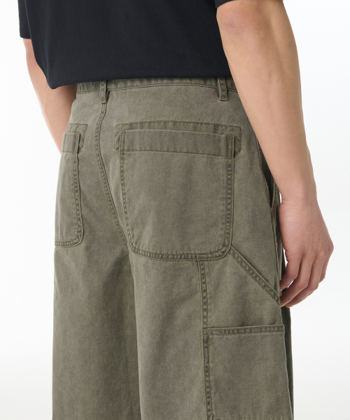 MUSINSA STANDARD（ムシンサスタンダード）の「ピグメントカーペンターバミューダパンツ [ダスティカーキ]（その他パンツ・メンズ・その他・28/29/36/34/32/30/31/33/26/27/40/38/42）」の8枚目の写真