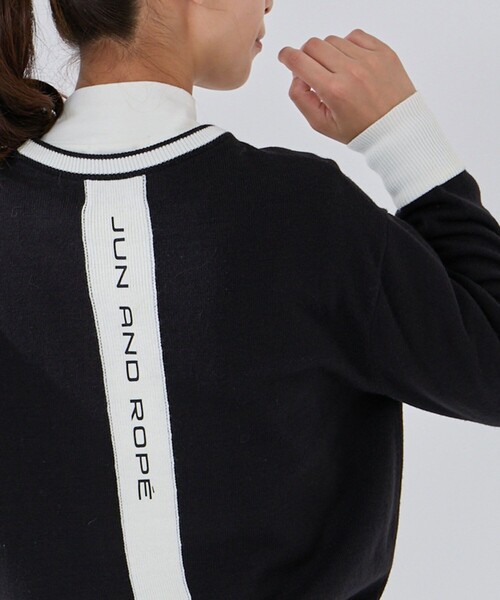 JUN&ROPE'（ジュンアンドロペ）の「マウンテン柄クルーネックニット（ニット/セーター・レディース・ホワイト/ブラック/サックスブルー・S/M/L）」の12枚目の写真