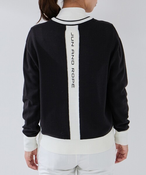 JUN&ROPE'（ジュンアンドロペ）の「マウンテン柄クルーネックニット（ニット/セーター・レディース・ホワイト/ブラック/サックスブルー・S/M/L）」の14枚目の写真