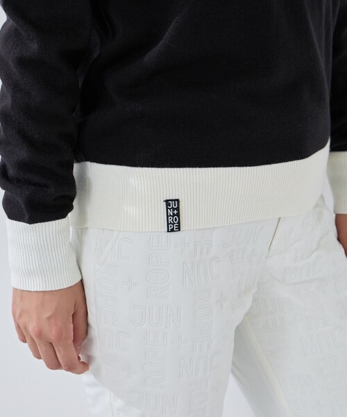 JUN&ROPE'（ジュンアンドロペ）の「マウンテン柄クルーネックニット（ニット/セーター・レディース・ホワイト/ブラック/サックスブルー・S/M/L）」の20枚目の写真