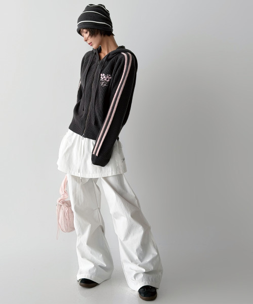 THE GREEN LAB（ザグリーンラボ）の「スカートレイヤードバンディングパンツ[ホワイト]（その他パンツ・レディース・その他・FREE）」の2枚目の写真