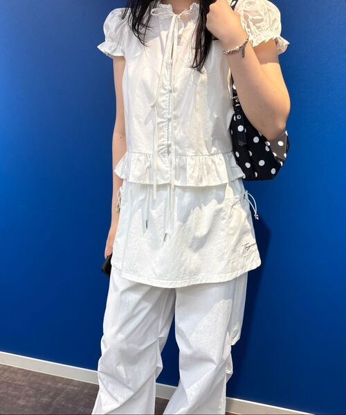 THE GREEN LAB（ザグリーンラボ）の「スカートレイヤードバンディングパンツ[ホワイト]（その他パンツ・レディース・その他・FREE）」の22枚目の写真