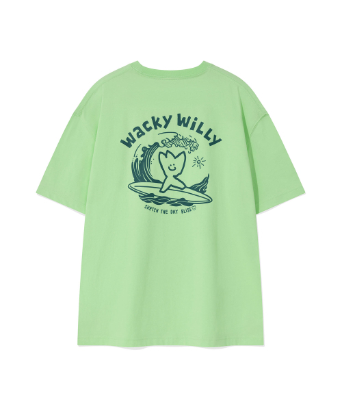 Wacky WiLLy(ワッキーウィリー)の「サーフィンキキグラフィック半袖Tシャツグリーン(Tシャツ/カットソー・レディース・その他・SMALL/MEDIUM/LARGE/X-LARGE)」の3枚目の写真