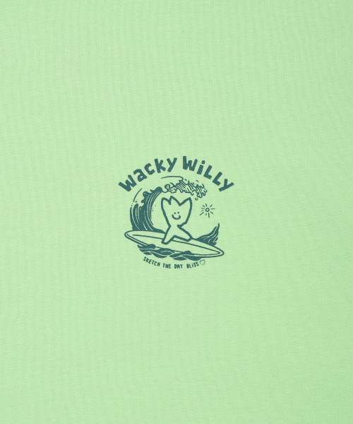 Wacky WiLLy(ワッキーウィリー)の「サーフィンキキグラフィック半袖Tシャツグリーン(Tシャツ/カットソー・レディース・その他・SMALL/MEDIUM/LARGE/X-LARGE)」の5枚目の写真