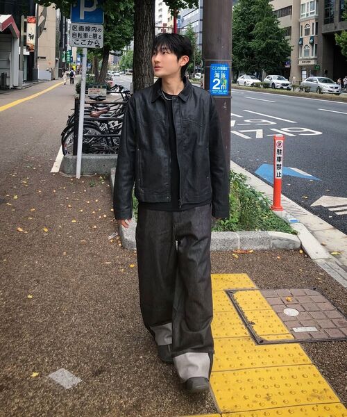 WESLEYHYUSTON(ウェズリーユーストン)の「Herringbone glow denim western jacket black(デニムジャケット・メンズ・その他・MEDIUM/LARGE)」の7枚目の写真