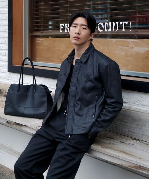WESLEYHYUSTON(ウェズリーユーストン)の「Herringbone glow denim western jacket black(デニムジャケット・メンズ・その他・MEDIUM/LARGE)」の8枚目の写真