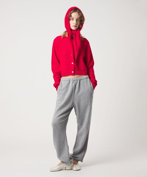 6(ROKU)＞アルパカウールナイロン カーディガン（カーディガン/ボレロ