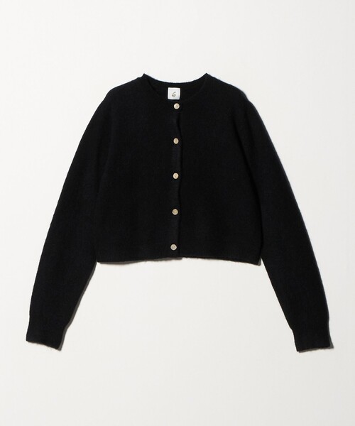 6(ROKU)＞アルパカウールナイロン カーディガン（カーディガン/ボレロ