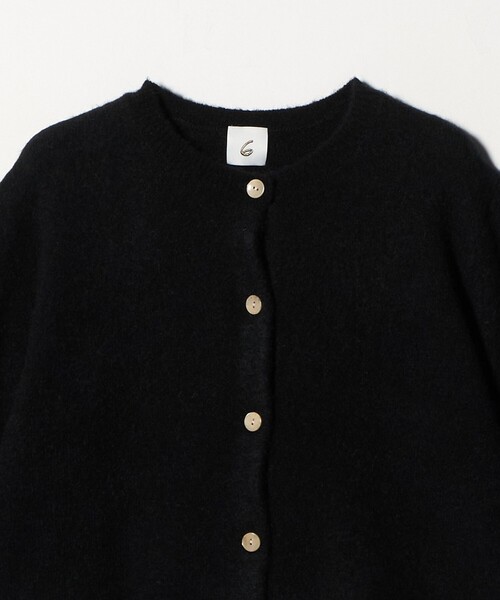 6(ロク)の「<6(ROKU)>アルパカウールナイロン カーディガン(カーディガン/ボレロ・レディース・レッド/ブラック・FREE)」の14枚目の写真