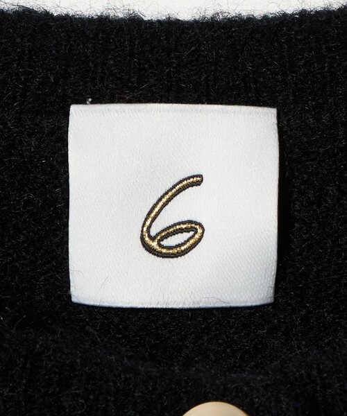 6(ロク)の「<6(ROKU)>アルパカウールナイロン カーディガン(カーディガン/ボレロ・レディース・レッド/ブラック・FREE)」の17枚目の写真