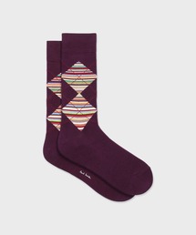 Paul Smith | シグネチャーストライプダイヤ ソックス【250614 CS】(ソックス/靴下)