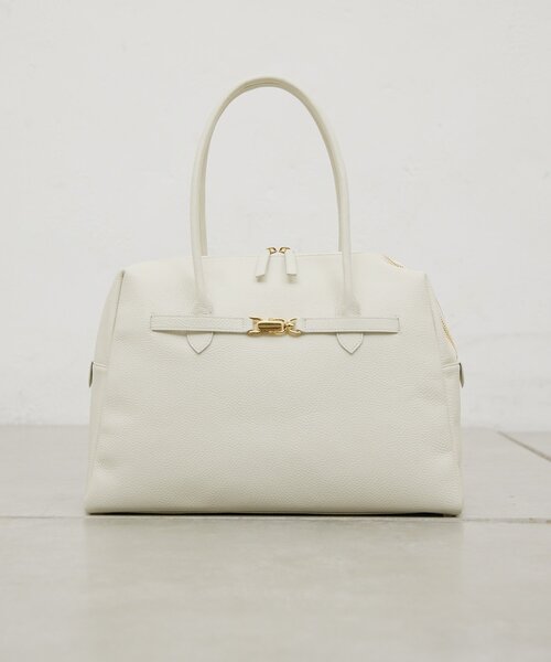 GALLARDAGALANTE（ガリャルダガランテ）の「【2.718】バックルボストンバッグ（ボストンバッグ・レディース・ベージュ/オフホワイト・FREE）」の3枚目の写真