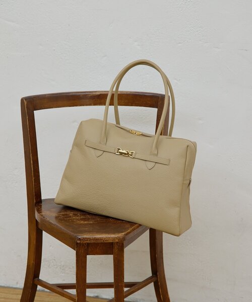 GALLARDAGALANTE（ガリャルダガランテ）の「【2.718】バックルボストンバッグ（ボストンバッグ・レディース・ベージュ/オフホワイト・FREE）」の6枚目の写真