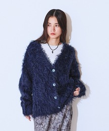 JEANASIS | ブークレシャギーVニットカーディガン/634208(カーディガン/ボレロ)