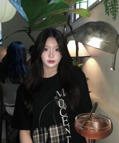 MUCENT(ムセント)の「ブランディチェックチェリーパッチラウンドネック半袖Tシャツ男女共用(Tシャツ/カットソー・レディース・ブラック・L/SHORT/M)」の11枚目の写真