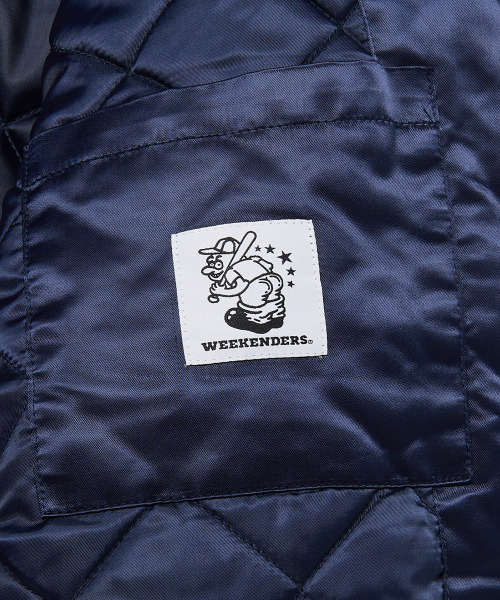 WKNDRS(ウィーキャンドース)の「CLASSIC BASEBALL JK (NAVY)(スタジャン・レディース・その他・MEDIUM/LARGE/X-LARGE)」の6枚目の写真