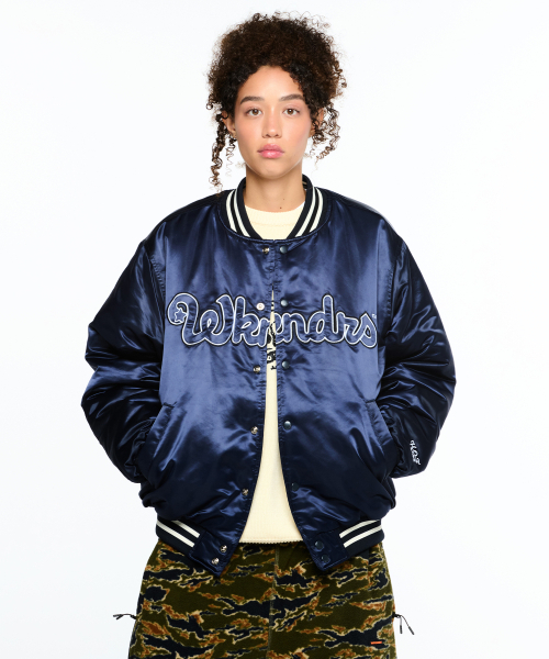 WKNDRS(ウィーキャンドース)の「CLASSIC BASEBALL JK (NAVY)(スタジャン・レディース・その他・MEDIUM/LARGE/X-LARGE)」の7枚目の写真