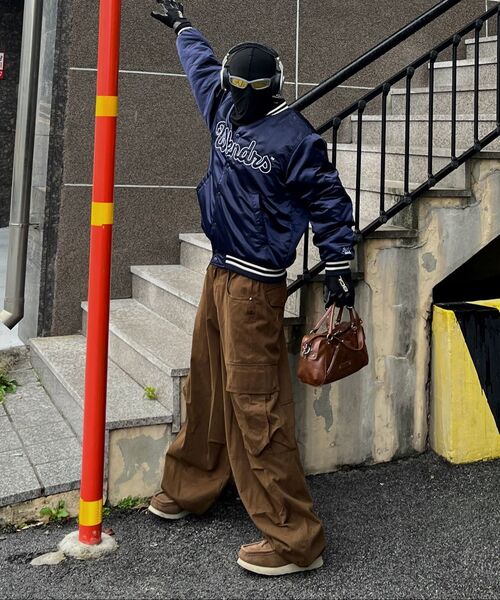 WKNDRS(ウィーキャンドース)の「CLASSIC BASEBALL JK (NAVY)(スタジャン・レディース・その他・MEDIUM/LARGE/X-LARGE)」の8枚目の写真