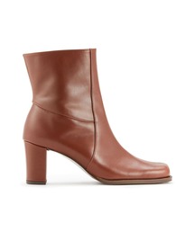 RELE（リレ）の「RELE リレ スクエアトゥ太ヒールショートブーツ（ブーツ）」