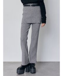 MURUA | スカートレイヤードニットフレアパンツ(その他パンツ)