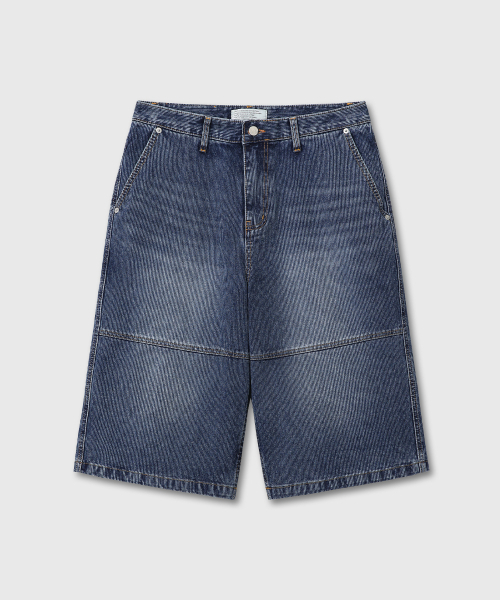 DIVEIN(ダイブイン)の「DENIM BURMUDA WORK PANTS (RIBBED BLUE)(その他パンツ・メンズ・その他・0/2)」の2枚目の写真
