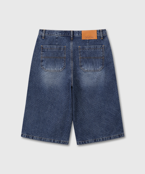 DIVEIN(ダイブイン)の「DENIM BURMUDA WORK PANTS (RIBBED BLUE)(その他パンツ・メンズ・その他・0/2)」の3枚目の写真