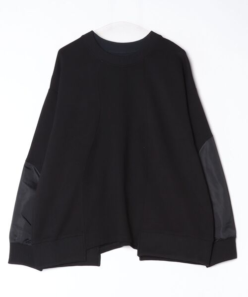 ROYAL FLASH（ロイヤルフラッシュ）の「Maison ULA/メゾン ウラ/HYBRID MATERIAL PULLOVER（スウェット・メンズ・ブラック/ネイビー・1/2）」の5枚目の写真