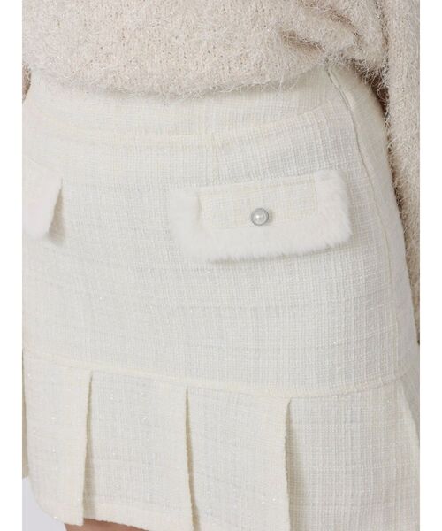 EATME（イートミー）の「ツイードプリーツスカート（スカート・レディース・ブルー/アイボリー/ブラック・SMALL/MEDIUM）」の15枚目の写真