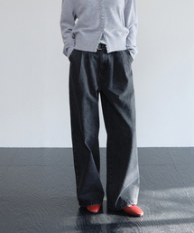 Belted Denim Pants_Washing Black