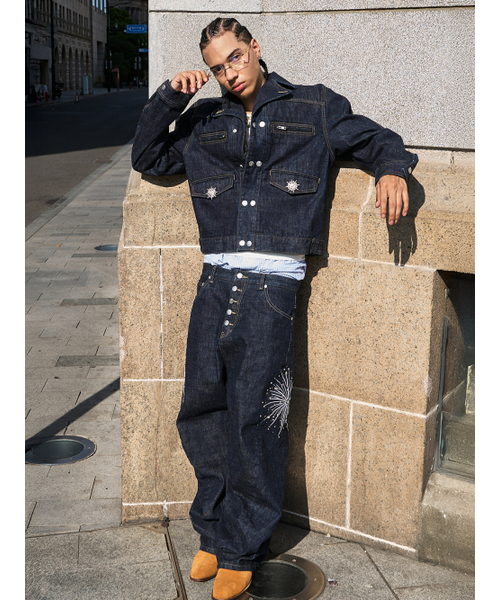 Twice* ダブルブレストデニムジャケット