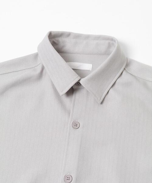 SENSE OF PLACE by URBAN RESEARCH（センスオブプレイスバイアーバンリサーチ）の「『UR TECH』ヘリンボーンレギュラーカラーシャツ（シャツ/ブラウス・メンズ・ライトベージュ/カーキ/ライトブルー/チャコールグレー・MEDIUM/LARGE）」の22枚目の写真