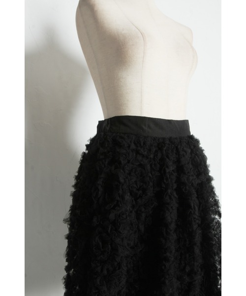 ARVELLIA(アルベリア)の「TUIIE BALLOON SKIRT(スカート・レディース・ブラック/アイボリー・M)」の3枚目の写真
