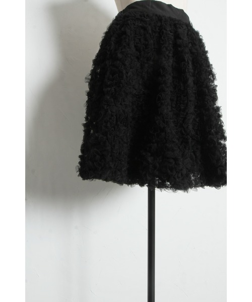 ARVELLIA(アルベリア)の「TUIIE BALLOON SKIRT(スカート・レディース・ブラック/アイボリー・M)」の4枚目の写真