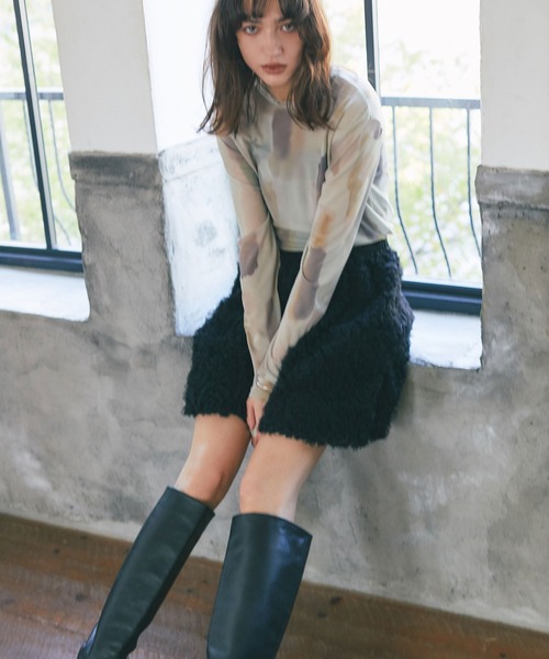 ARVELLIA(アルベリア)の「TUIIE BALLOON SKIRT(スカート・レディース・ブラック/アイボリー・M)」の18枚目の写真