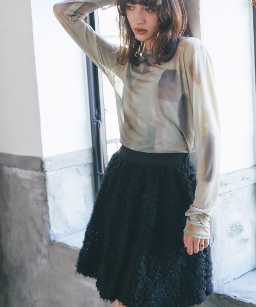 ARVELLIA(アルベリア)の「TUIIE BALLOON SKIRT(スカート・レディース・ブラック/アイボリー・M)」の19枚目の写真