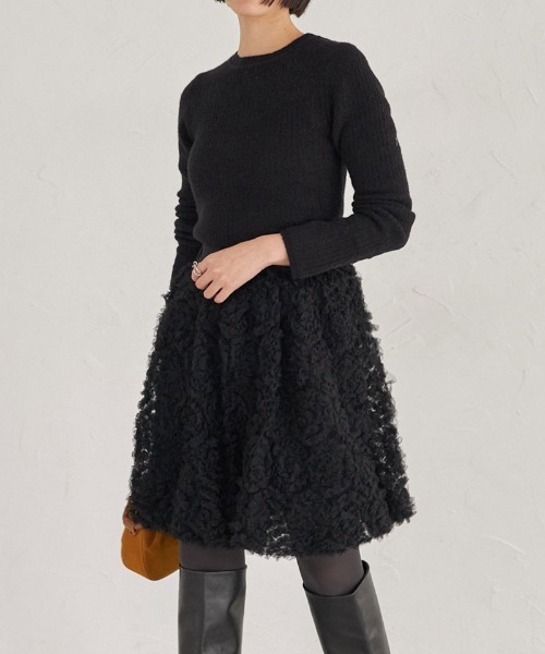 ARVELLIA(アルベリア)の「TUIIE BALLOON SKIRT(スカート・レディース・ブラック/アイボリー・M)」の15枚目の写真