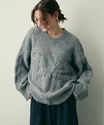 Lunea | リボンジャガードケーブルニット(ニット/セーター)