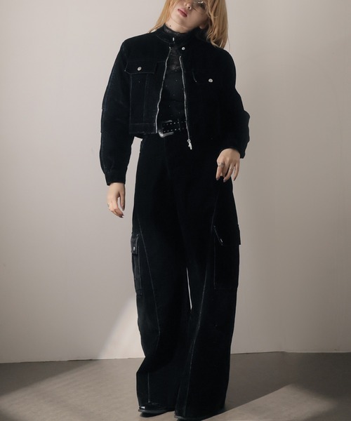 セール】【セットアップ】コーデュロイジャケット＆カーゴワイドパンツ