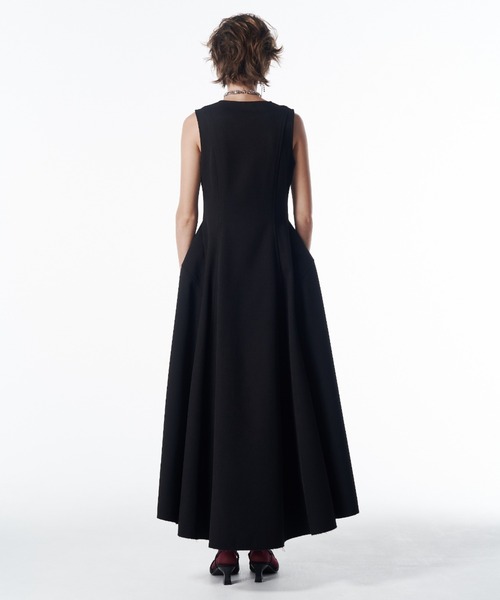 JOSE MOON(ジョゼムーン)の「BARREL FLARE DRESS/バレルフレアドレス(ドレス・レディース・ブラック系その他/アイボリー/ブラック・38/36)」の7枚目の写真