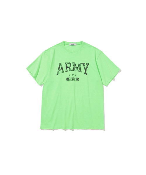 [UN] ARMY グラフィティ Tシャツ ネオンライム