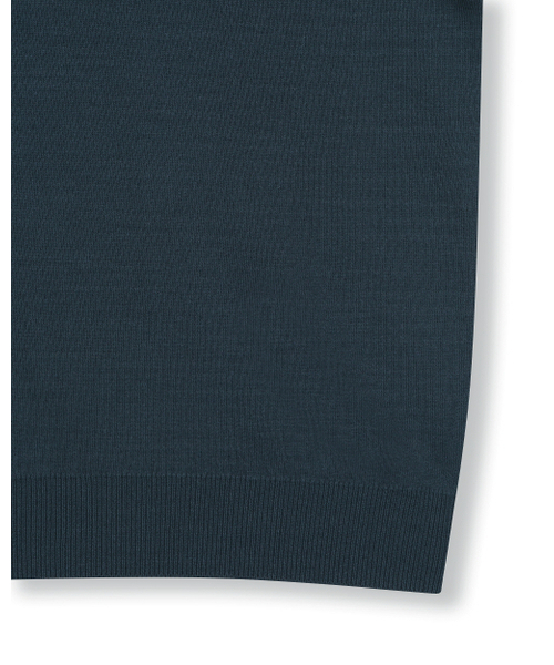 BESLOW(ビースロー)の「ファインニット ポロシャツ ダークティール(ニット/セーター・メンズ・その他・SMALL/MEDIUM/LARGE/X-LARGE)」の4枚目の写真