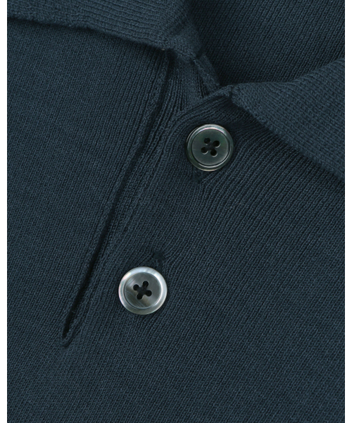 BESLOW(ビースロー)の「ファインニット ポロシャツ ダークティール(ニット/セーター・メンズ・その他・SMALL/MEDIUM/LARGE/X-LARGE)」の5枚目の写真