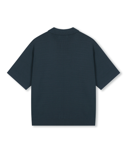 BESLOW(ビースロー)の「ファインニット ポロシャツ ダークティール(ニット/セーター・メンズ・その他・SMALL/MEDIUM/LARGE/X-LARGE)」の6枚目の写真