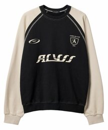 ALYSS（アリス）の「Double Line Multi Logo Sweatshirt [Cream Black]（スウェット）」