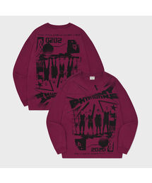 CARTOON BASKETBALL LS PINK RED
