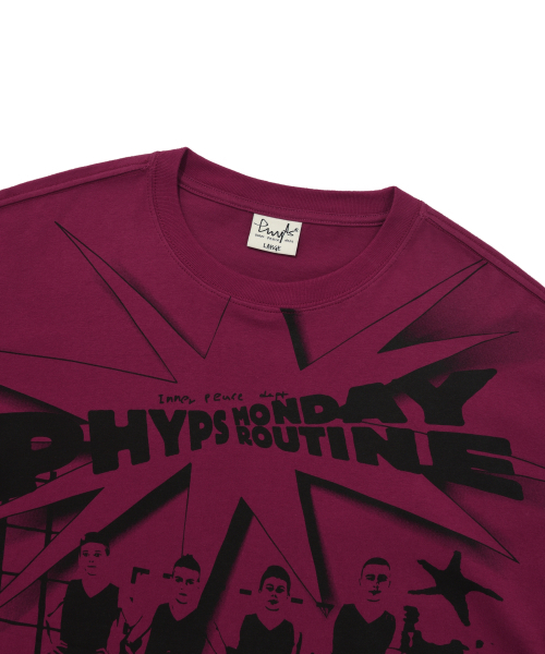 PHYSICAL DEPARTMENT(フィジカル デパートメント)の「CARTOON BASKETBALL LS PINK RED(Tシャツ/カットソー・レディース・その他・SMALL/MEDIUM/LARGE/X-LARGE)」の5枚目の写真