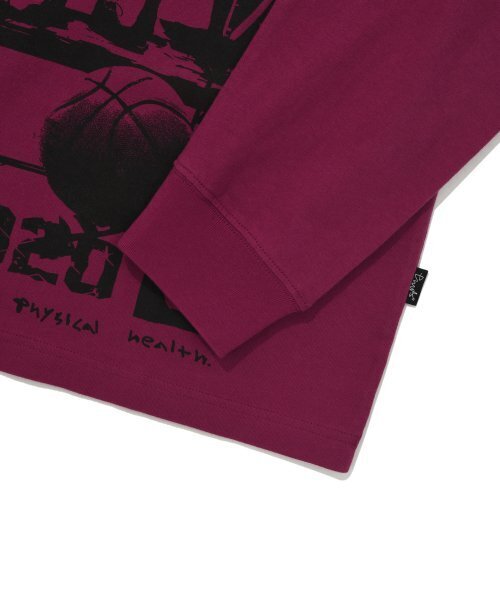 PHYSICAL DEPARTMENT(フィジカル デパートメント)の「CARTOON BASKETBALL LS PINK RED(Tシャツ/カットソー・レディース・その他・SMALL/MEDIUM/LARGE/X-LARGE)」の6枚目の写真