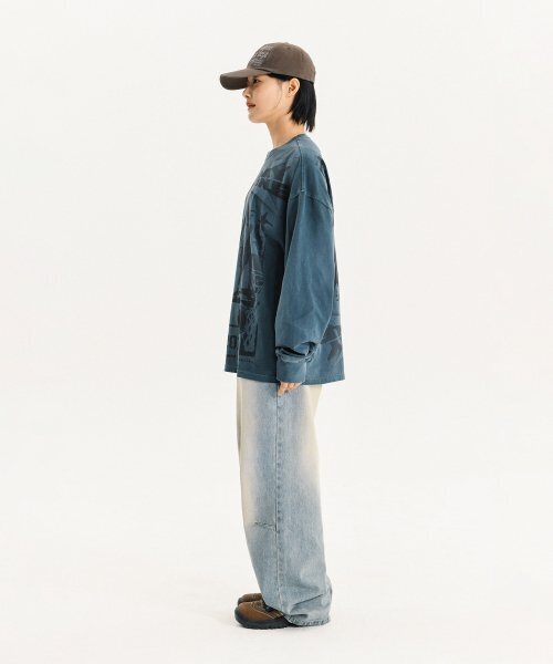 PHYSICAL DEPARTMENT(フィジカル デパートメント)の「CARTOON BASKETBALL LS PINK RED(Tシャツ/カットソー・レディース・その他・SMALL/MEDIUM/LARGE/X-LARGE)」の11枚目の写真
